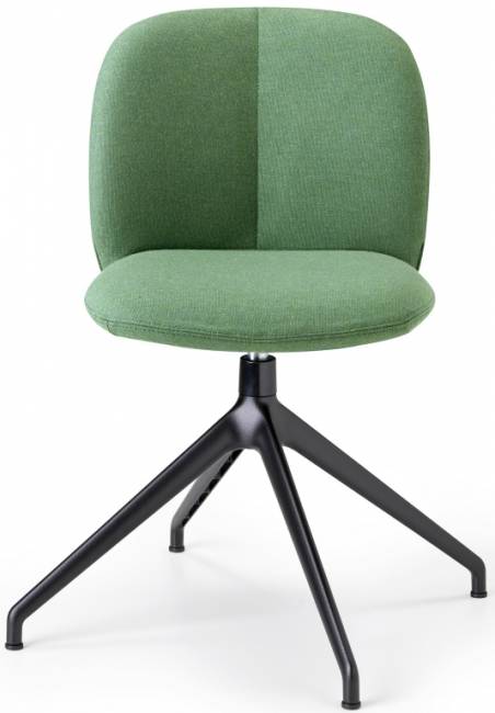 Стул офисный с обивкой Mentha Pop черный, зеленый 540х550х820 мм