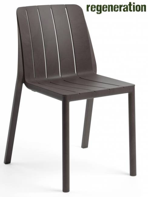 Стул пластиковый Tiberina Bistrot терра 500х560х810 мм