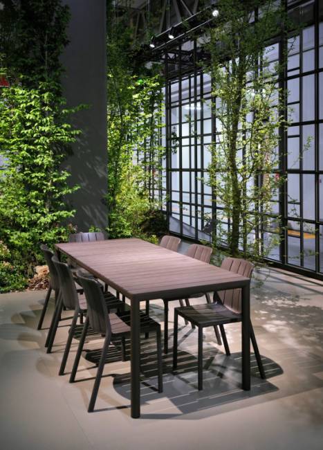 Стул пластиковый Tiberina Bistrot терра 500х560х810 мм