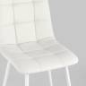 Стул Oliver экокожа белый белые ножки 2 шт