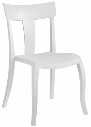 Стул пластиковый Toro-S белый 490х550х840 мм