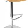 Табурет пластиковый барный X-Treme B Pro полированный, хромированный, темно-желтый 480х480х750-870 мм