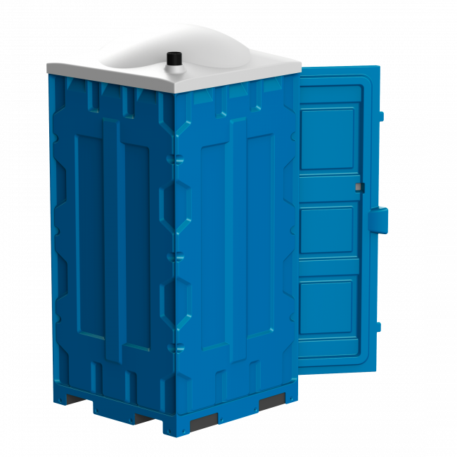 Мобильная туалетная кабина «Полимер Стандарт»(синяя)