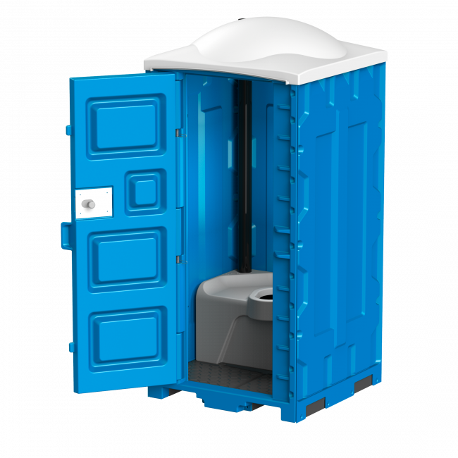 Мобильная туалетная кабина «Полимер Стандарт»(синяя)