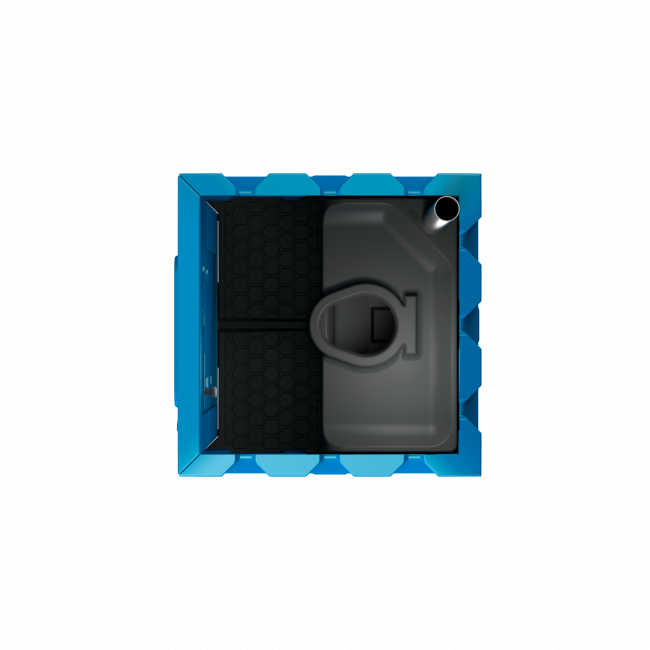 Мобильная туалетная кабина «Полимер Стандарт»(синяя)