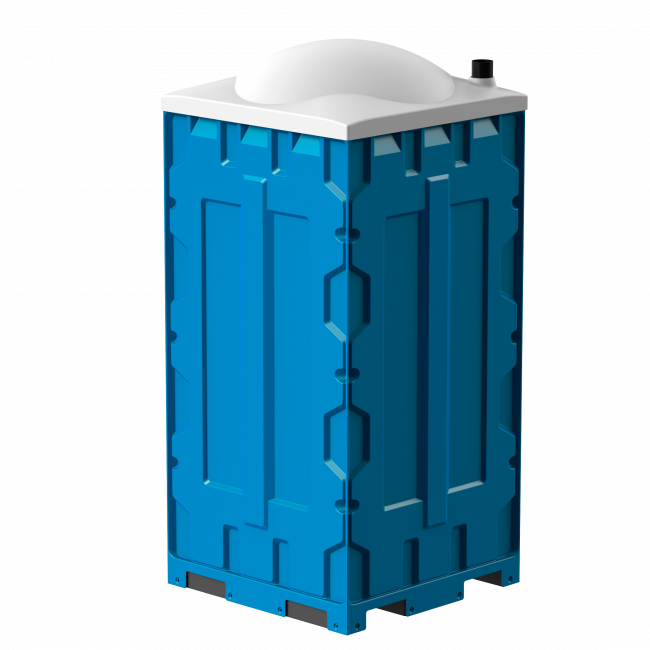 Мобильная туалетная кабина «Полимер Стандарт»(синяя)