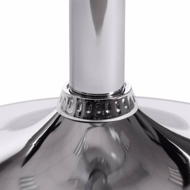 Стул барный BARBER (mod. KY711D) / 1 шт. в упаковке металл/экокожа, 43*50*92-103 см, черный/хром черный металл/экокожа