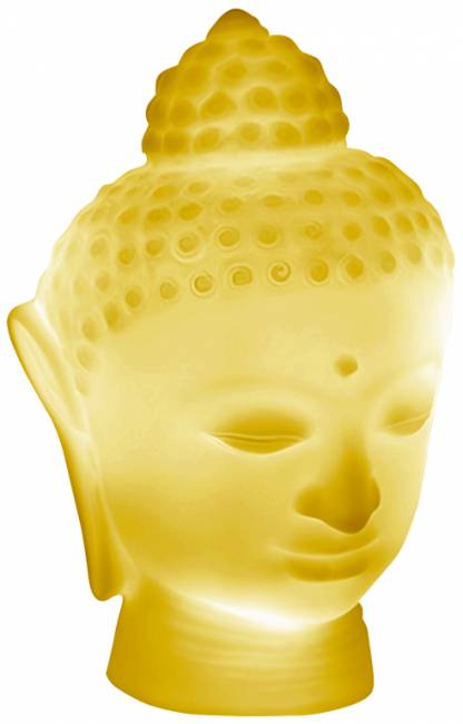 Светильник пластиковый настольный Будда Buddha Lighting желтый 220х200х340 мм