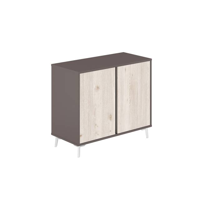 SR.306.WF.DN / Шкаф низкий  966х450х830 / корпус: вольфрам; фасады: дуб тоскана