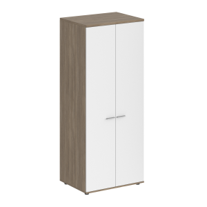 SG.822.WH.OD / Гардероб 800х600х1955, з.ст HDF / корпус: белый; фасады: дуб темный