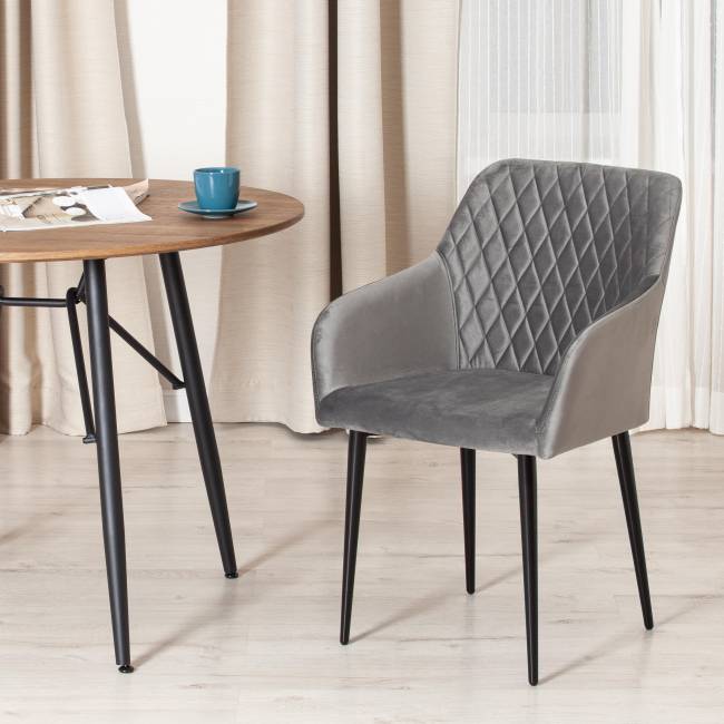 Кресло BREMO (mod. 708) / 1 шт. в упаковке ткань/металл, 58х55х83 см, высота до сиденья 48 см, серый barkhat 26/черный серый ткань/металл Кресло BREMO (mod. 708) / 1 шт. в упаковке ткань/металл, 58х55х83 см, высота до сиденья 48 см, серый barkhat 26/черный серый ткань/металл