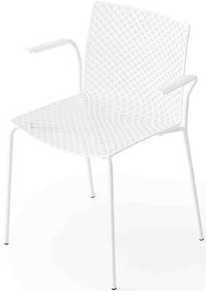 Кресло пластиковое Fuller B белый 620х500х800 мм