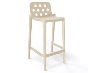 Стул пластиковый полубарный Isidoro 66 песочный 480х460х870 мм