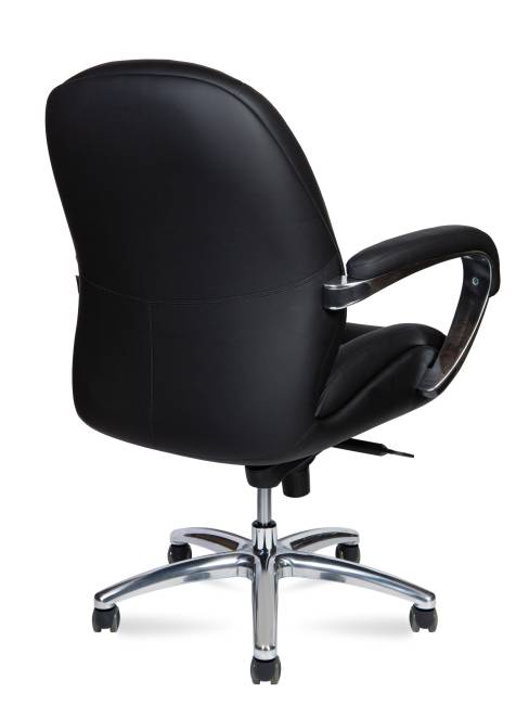 Кресло офисное / Гранд LB блэк / Grand LB black  / черная экокожа