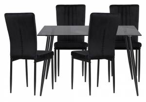 Обеденная группа Эрнал gray / black