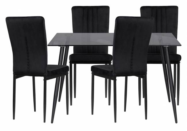 Обеденная группа Эрнал gray / black