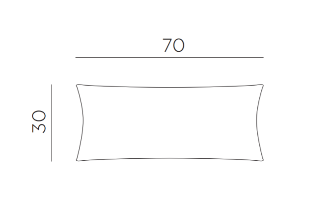 Подушка декоративная Maximo 70x30 тимьян 700х300 мм