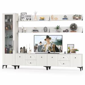 Мебель в гостиную Валенсия № 81 цвет белый шагрень