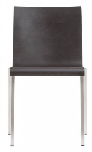 Стул деревянный Kuadra XL сатинированный стальной, венге 490х520х800 мм