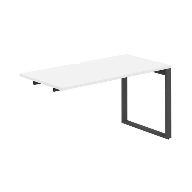 AG.185.WH.V.72.AN / Секция рабочей станции 1400х700х750 / профиль О-образный: 70х20 антрацит; столешница с вырезом; столешница: белый