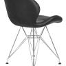 Набор 2 шт Стул обеденный DOBRIN BUTTERFLY CHROME, ножки хром, цвет чёрный