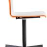 Стул офисный на колесах Tweet белый, оранжевый 490х525х810 мм