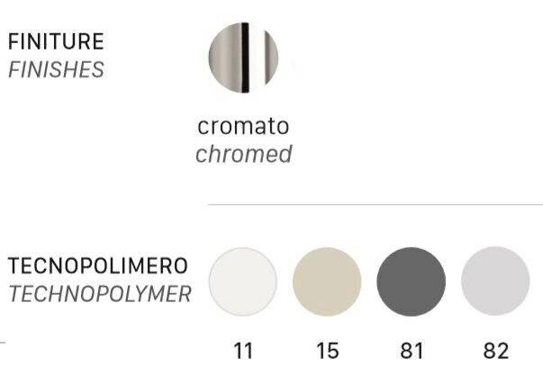 Кресло пластиковое Scab Design, Alice хром, светло-серый