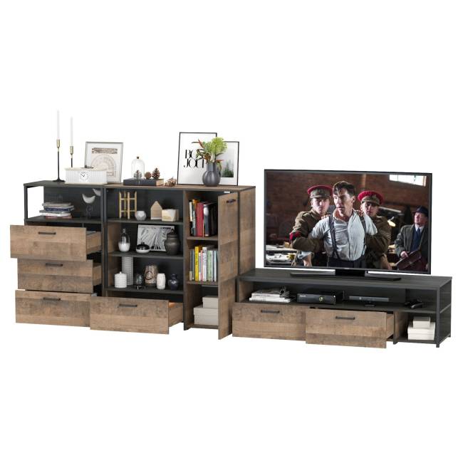 Мебель для гостиной Трувор № 11 цвет дуб гранж песочный/интра