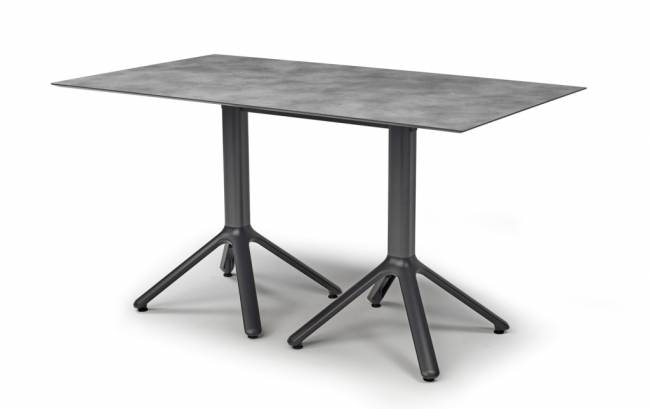 Подстолье двойное металлическое складное Nemo Double антрацит 1110х510х730 мм