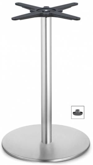 Подстолье металлическое Tiffany сатинированная сталь Ø450х730 мм