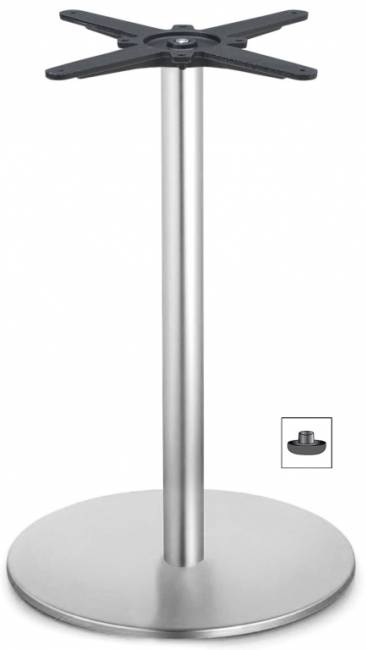 Подстолье металлическое Tiffany сатинированная сталь Ø450х730 мм