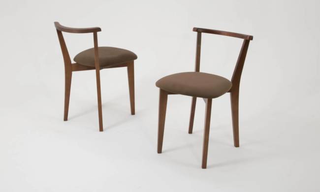 Стол Монте М 100 орех со стульями Франк орех велюр коричневый