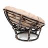 Кресло PAPASAN/ПАПАСАН 23/01 W  /с подушкой/ 115х101х104 см, Antique brown (античный черно-коричневый), экошерсть Коричневый, 1811-5 Antique brown (античный черно-коричневый)