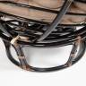 Кресло PAPASAN/ПАПАСАН 23/01 W  /с подушкой/ 115х101х104 см, Antique brown (античный черно-коричневый), экошерсть Коричневый, 1811-5 Antique brown (античный черно-коричневый)