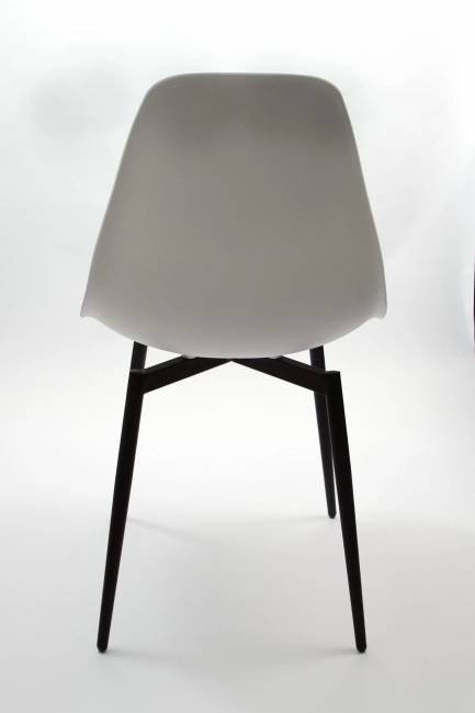 Стул Туссе чёрный /белый, бирюза