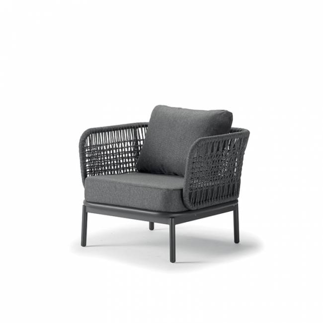 Комплект лаунж мебели Yolk антрацит, темно-серый, угольный Комплект лаунж мебели Yolk антрацит, темно-серый, угольный