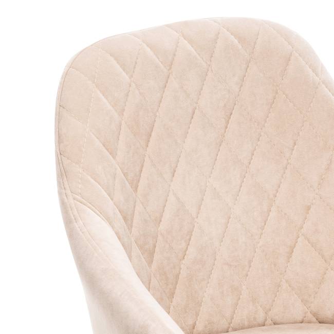 Стул с подлокотниками Leset Слим, каркас Белый, велюр Бежевый Бежевый Белый Стул с подлокотниками Leset Слим, каркас Белый, велюр Бежевый Бежевый Белый