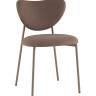 Стул Rina велюр коричневый каркас бежево-серый