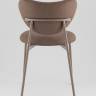 Стул Rina велюр коричневый каркас бежево-серый