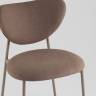 Стул Rina велюр коричневый каркас бежево-серый
