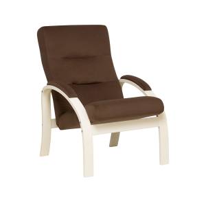 Кресло Leset Лион Слоновая кость V23 молочный шоколад