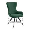 Стул DikLine 333 поворотный TW14 зеленый, ножки черные