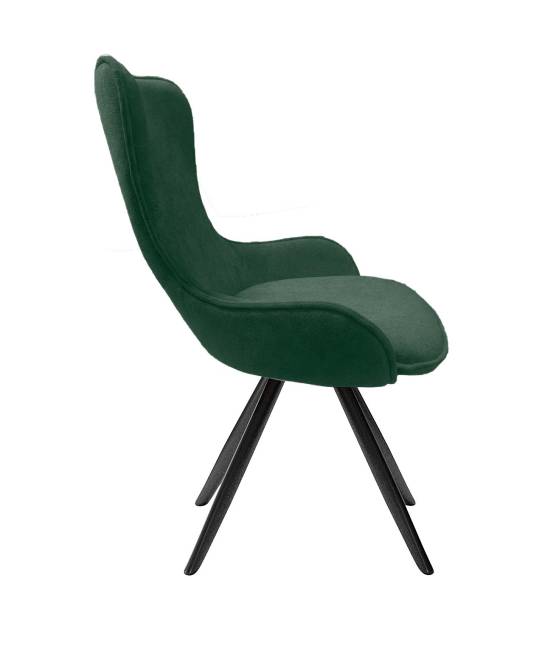 Стул DikLine 333 поворотный TW14 зеленый, ножки черные