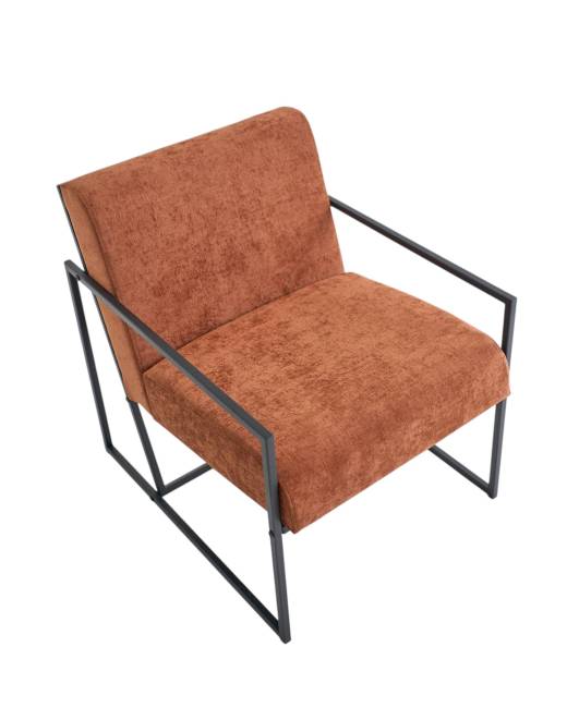 Кресло Алекс шенилл терракотовый