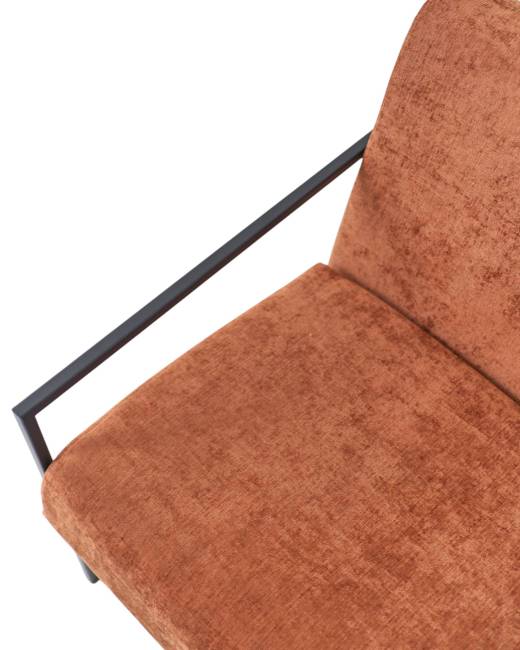 Кресло Алекс шенилл терракотовый