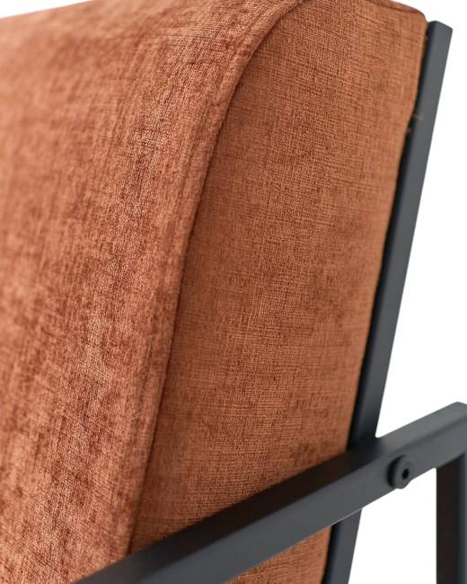 Кресло Алекс шенилл терракотовый