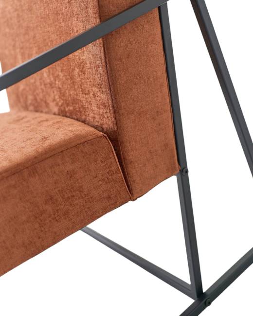 Кресло Алекс шенилл терракотовый