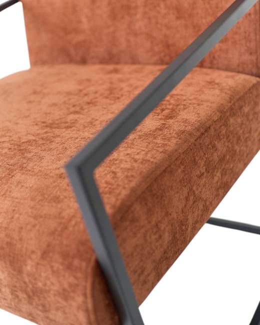 Кресло Алекс шенилл терракотовый