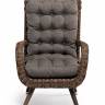 "Толедо" кресло плетеное с подушками, цвет коричневый