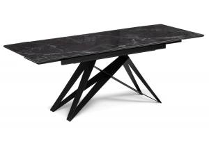 Блэкберн 140(200)х80 черный мрамор / черная пленка / черный